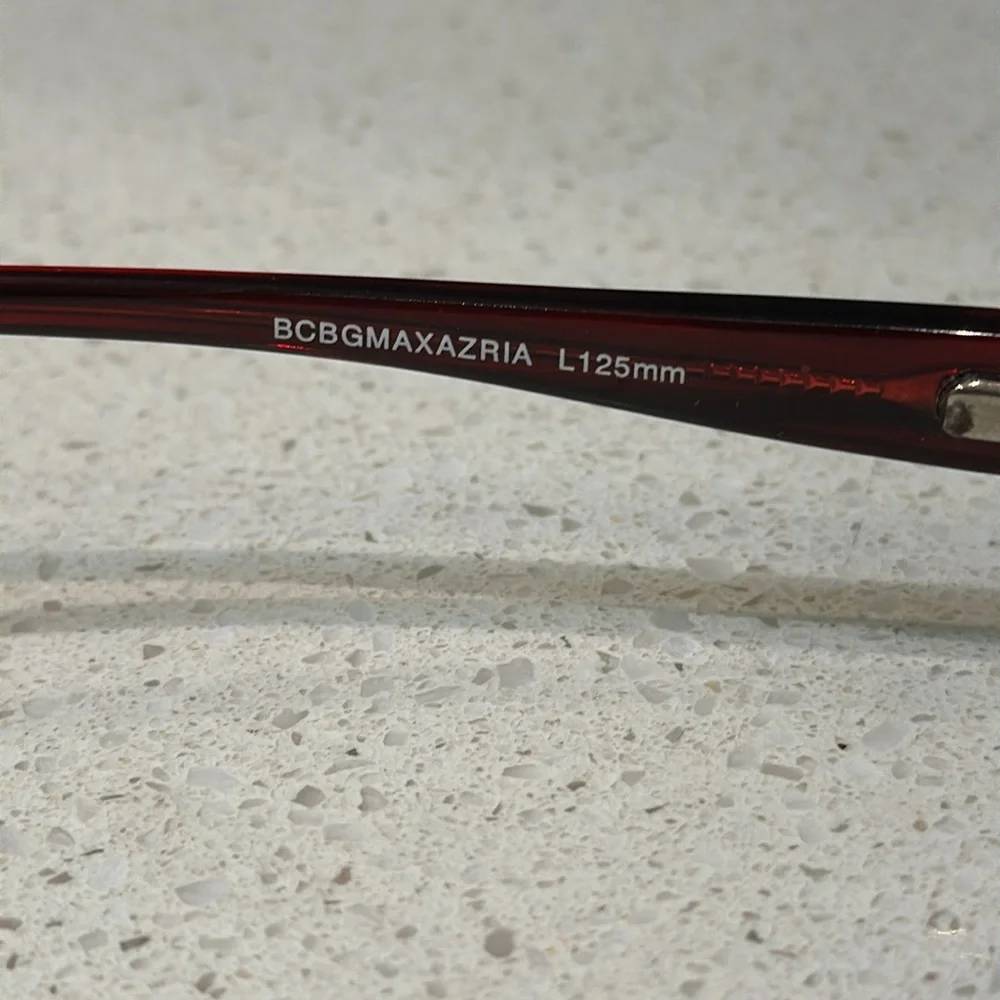 BCBGMAXAZRIA pennina wine maroon red L125mm glasses frames